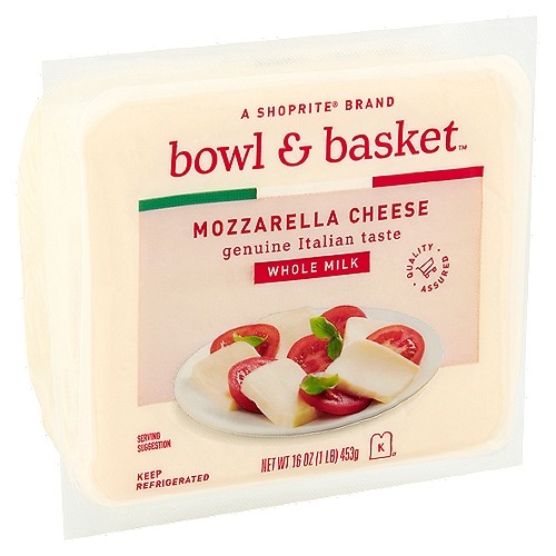 Bowl & Basket Whole Milk Mozzarella Cheese, 16 oz