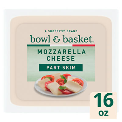 Bowl & Basket Part Skim Mozzarella Cheese, 16 oz, 16 Ounce