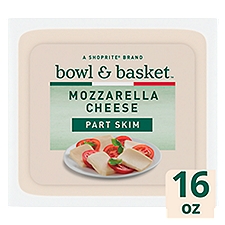 Bowl & Basket Part Skim Mozzarella, Cheese, 16 Ounce
