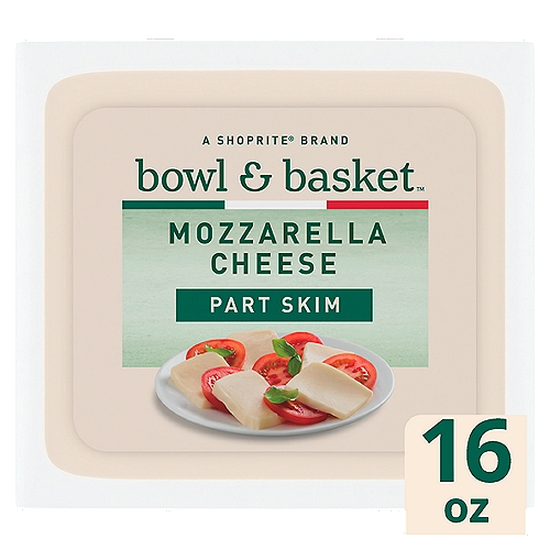 Bowl & Basket Part Skim Mozzarella Cheese, 16 oz