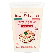 Bowl & Basket Whole Milk Ricotta Cheese, 48 oz, 48 Ounce