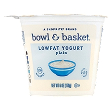 Bowl & Basket Plain Lowfat, Yogurt, 6 Ounce
