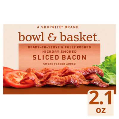 Bowl & Basket Hickory Smoked Sliced Bacon, 2.1 oz, 2.1 Ounce