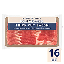 Bowl & Basket Thick Cut Bacon, 16 oz, 1 Pound