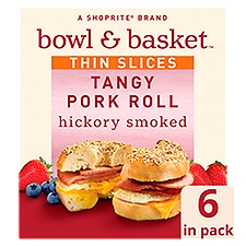 Bowl & Basket Thin Slices Tangy Pork Roll, 6 count, 6 oz