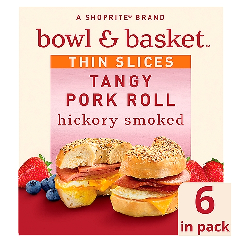 Bowl & Basket Thin Slices Tangy Pork Roll, 6 count, 6 oz