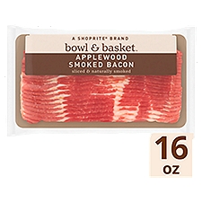 Bowl & Basket Applewood Smoked Bacon, 16 oz, 1 Pound