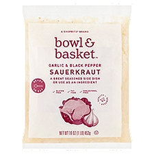 Bowl & Basket Garlic & Black Pepper Sauerkraut, 16 oz, 16 Ounce