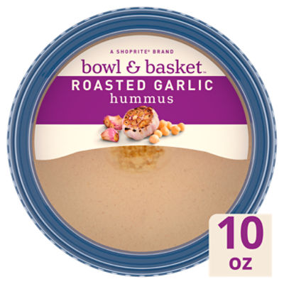Bowl & Basket Roasted Garlic Hummus, 10 oz