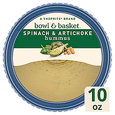 Bowl & Basket Spinach & Artichoke Hummus, 10 oz, 10 Ounce
