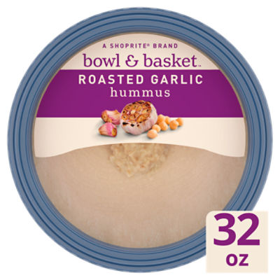 Bowl & Basket Roasted Garlic Hummus, 32 oz, 32 Ounce