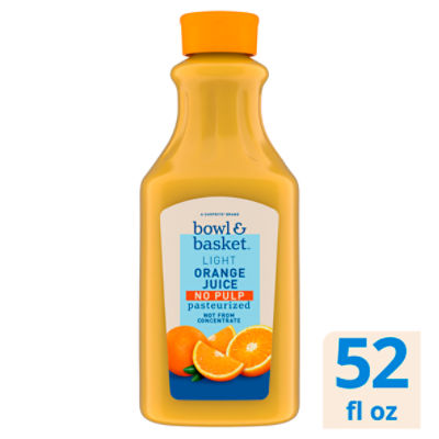 Bowl & Basket No Pulp Light Orange Juice Beverage, 52 fl oz - The Fresh ...