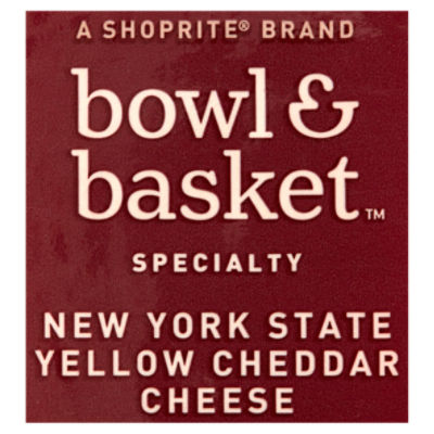 Bowl & Basket Specialty New York State Yellow Cheddar Cheese, 10 oz