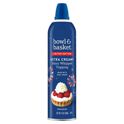 Bowl & Basket Extra Creamy Dairy Whipped Topping, 13 oz, 13 Ounce