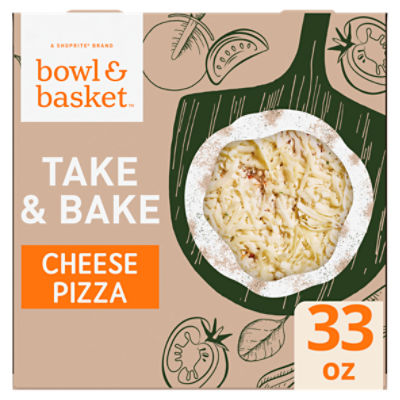 Bowl & Basket Take & Bake Cheese Pizza, 33 oz, 33 Ounce