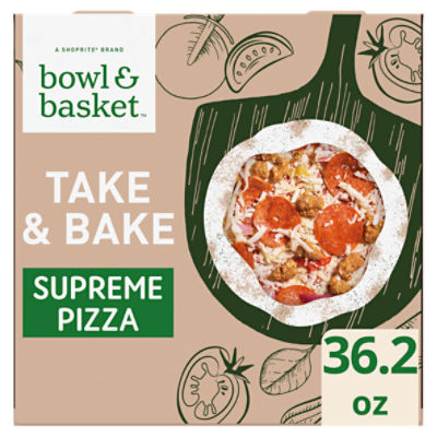 Bowl & Basket Take & Bake Supreme Pizza, 36.2 oz