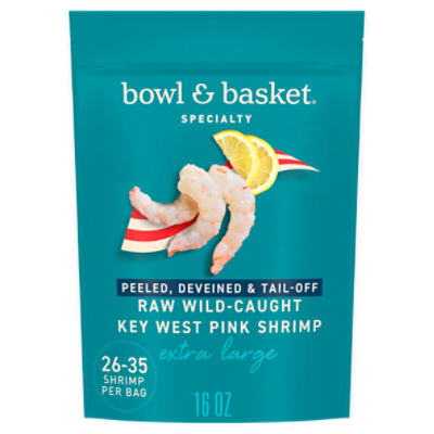 Bowl & Basket Specialty Peeled, Deveined & Tail-Off Extra Large Key West Pink Shrimp, 16 oz
