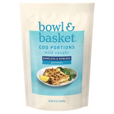 Bowl & Basket Boneless & Skinless Cod Portions, 16 oz