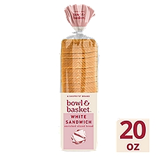 Bowl & Basket White Sandwich Enriched Sliced, Bread, 20 Ounce