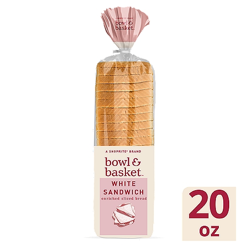 Bowl & Basket White Sandwich Enriched Sliced Bread, 20 oz