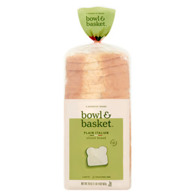 Bowl & Basket Plain Italian Sliced Bread, 20 oz, 20 Ounce