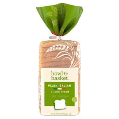 Bowl & Basket Plain Italian Sliced Bread, 20 oz, 20 Ounce