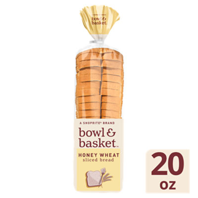 Bowl & Basket Honey Wheat Sliced Bread, 20 oz, 20 Ounce