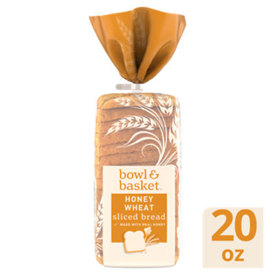 Bowl & Basket Honey Wheat Sliced Bread, 20 oz, 20 Ounce