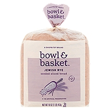 Bowl & Basket Jewish Rye Seeded Sliced, Bread, 16 Ounce