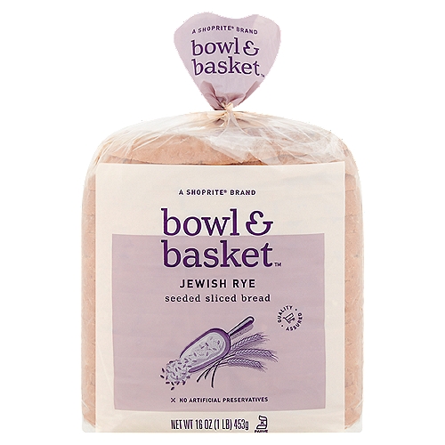 Bowl & Basket Jewish Rye Seeded Sliced Bread, 16 oz