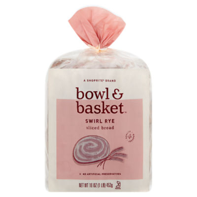 Bowl & Basket Swirl Rye Sliced Bread, 16 oz