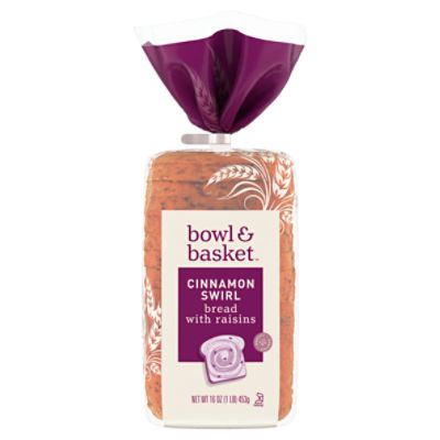 Bowl & Basket Cinnamon Swirl Bread with Raisins, 16 oz, 16 Ounce