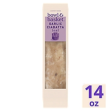 Bowl & Basket Garlic Ciabatta Loaf, 14 oz