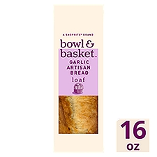 Bowl & Basket Bread, Garlic Artisan, 16 Ounce