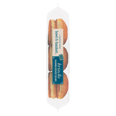 Bowl & Basket Hamburger Buns Brioche, 10.6 oz