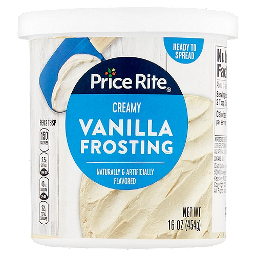 Price Rite Creamy Vanilla Frosting, 16 oz