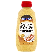 Price Rite Mustard, Spicy Brown, 12 Ounce