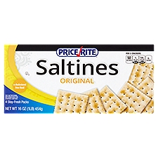 Price Rite Saltines Original Crackers, 4 count, 16 oz