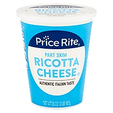 Price Rite Ricotta Cheese Part Skim, 32 Ounce