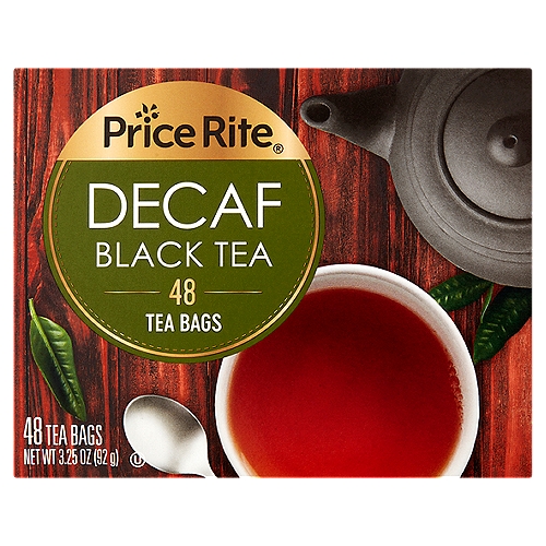 Price Rite Decaf Black Tea Bags, 48 count, 3.25 oz