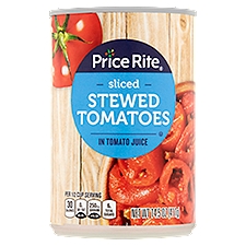 Price Rite Tomatoes, Sliced Stewed in Tomato Juice, 14.5 Ounce