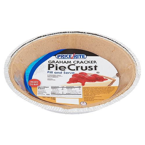 Price Rite Graham Cracker Pie Crust, 6 oz
