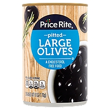Price Rite Pitted Large, Olives, 6 Ounce