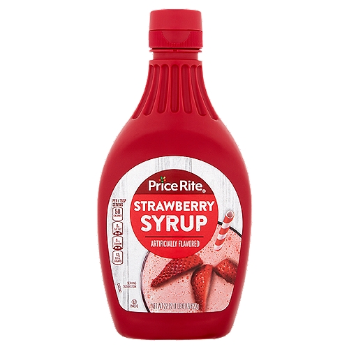 Price Rite Strawberry Syrup, 22 oz