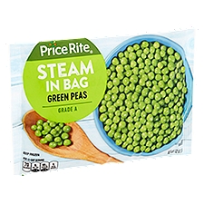 Price Rite Green Peas, Steam in Bag, 12 Ounce