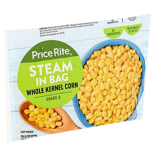 Price Rite Steam in Bag Whole Kernel Corn, 12 oz