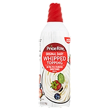 Price Rite Whipped Topping, Original Dairy, 6 Ounce