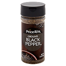 Price Rite Black Pepper Ground, 3.5 Ounce