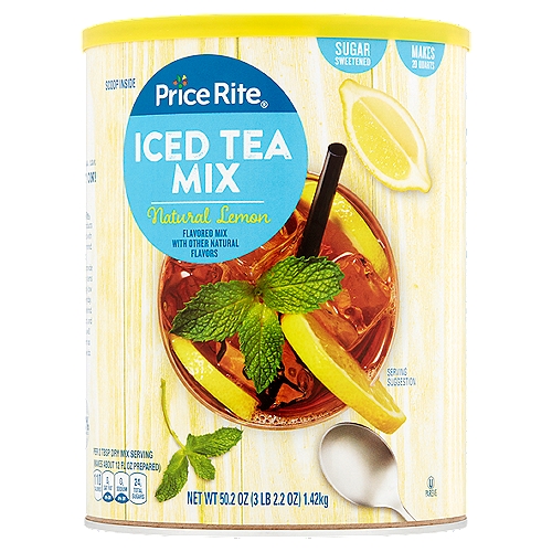 Price Rite Natural Lemon Iced Tea Mix, 50.2 oz