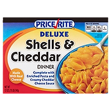 Price Rite Deluxe, Shells & Cheddar Dinner, 12 Ounce